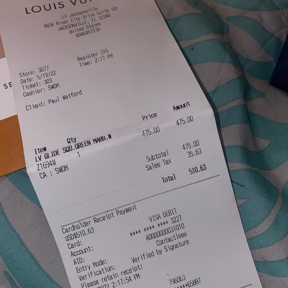 Authentic Louis Vuitton Glide square green marble sunglasses - Picture 2 of 8